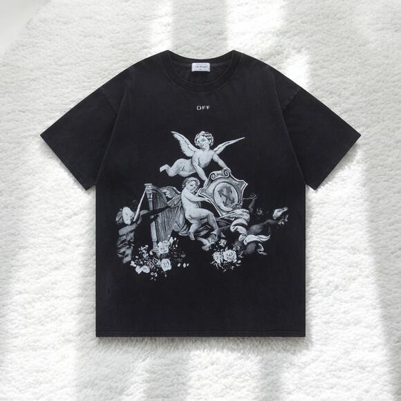 OFF-WHITE Crew neck, short sleeves Size: M - Picture 1 of 8